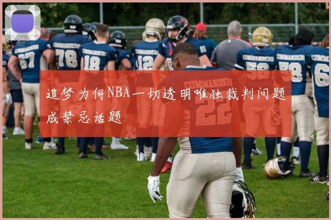 追梦为何NBA一切透明唯独裁判问题成禁忌话题